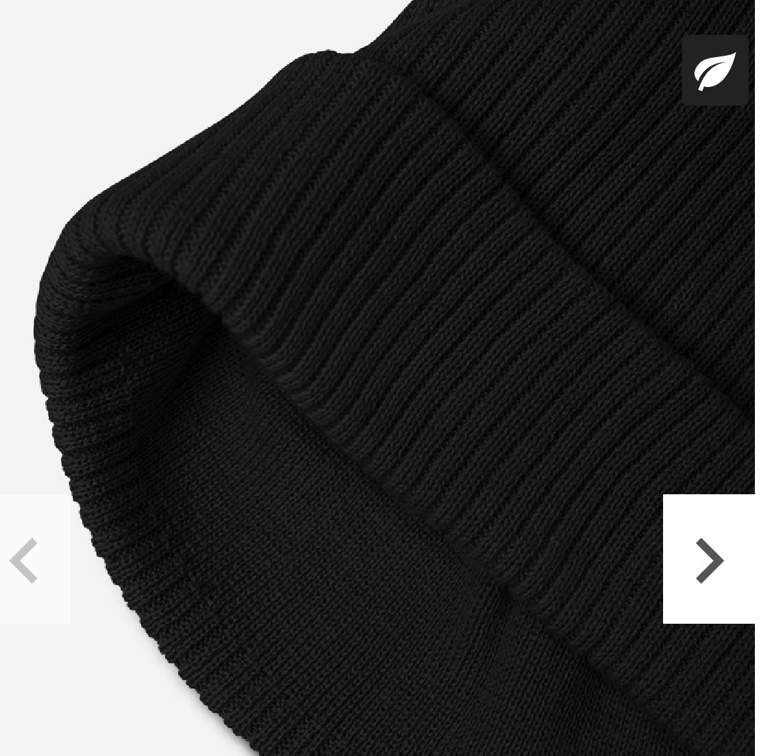 Organic ribbed beanie